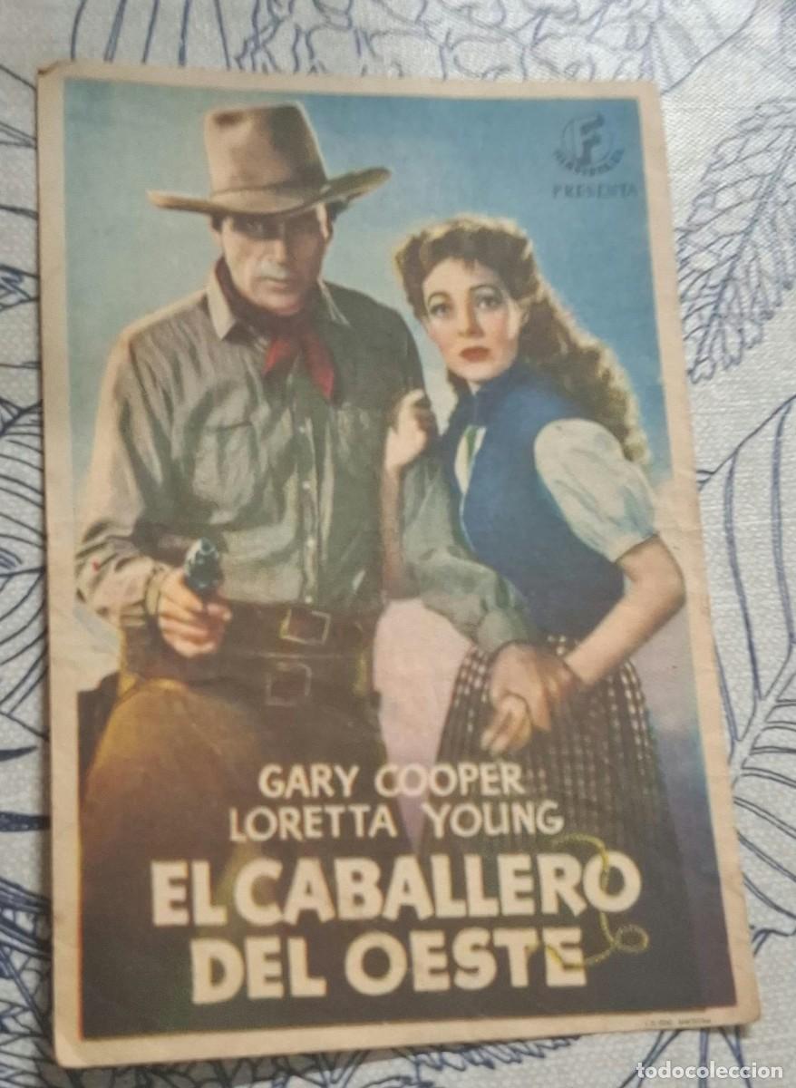 Cine: EL CABALLERO DEL OESTE - PROGRAMA DE CINE