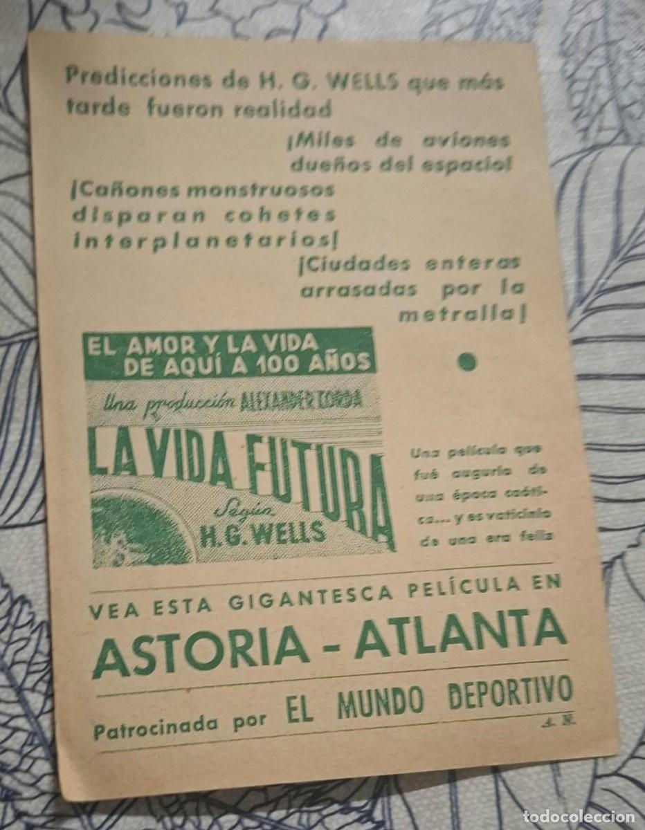 Cine: LA VIDA FUTURA - PROGRAMA DE CINE - Foto 2