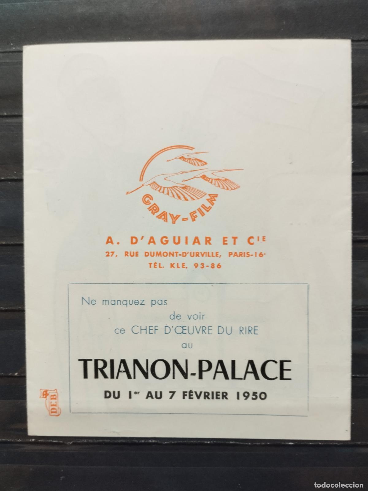 Cine: BZB PROGRAMA DE CINE. FRANCIA. TROQUELADO TRIPTICO. SOLDADO BOOM. - Foto 2