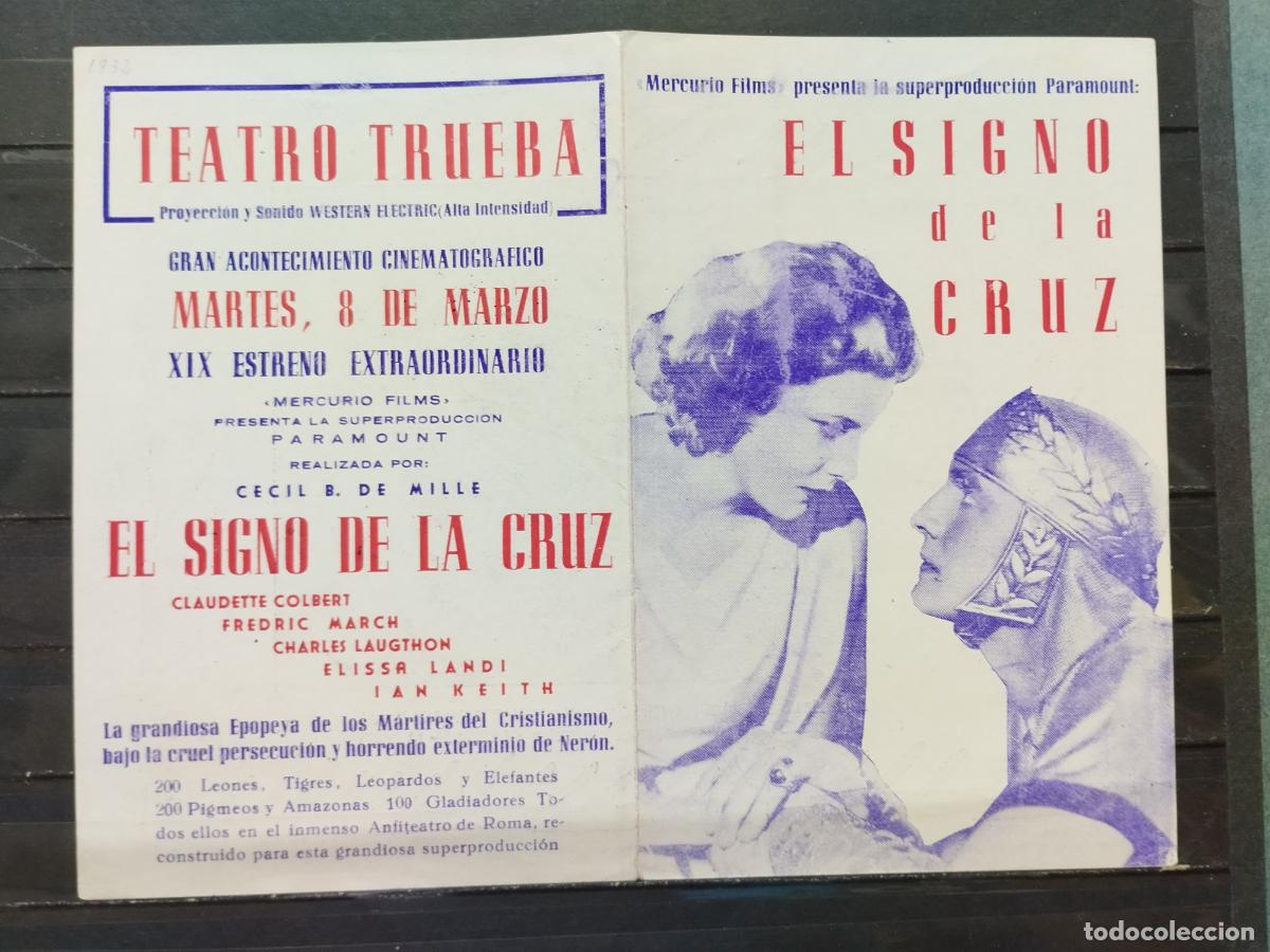 Kino: BZB PROGRAMA DE CINE DOBLE. EL SIGNO DE LA CRUZ. PERFECTO.