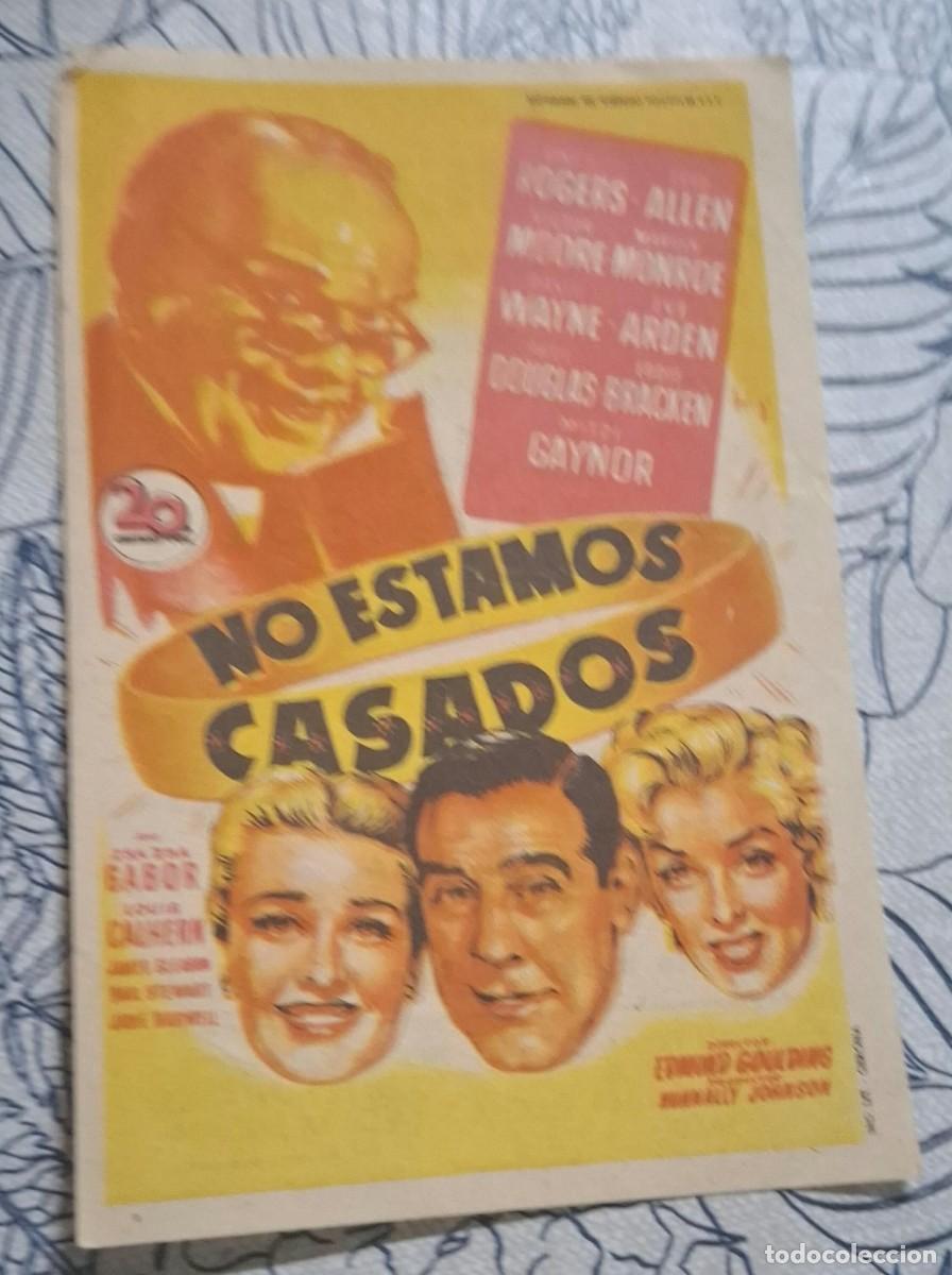 Cine: NO ESTAMOS CASADOS - PROGRAMA DE CINE - Foto 1