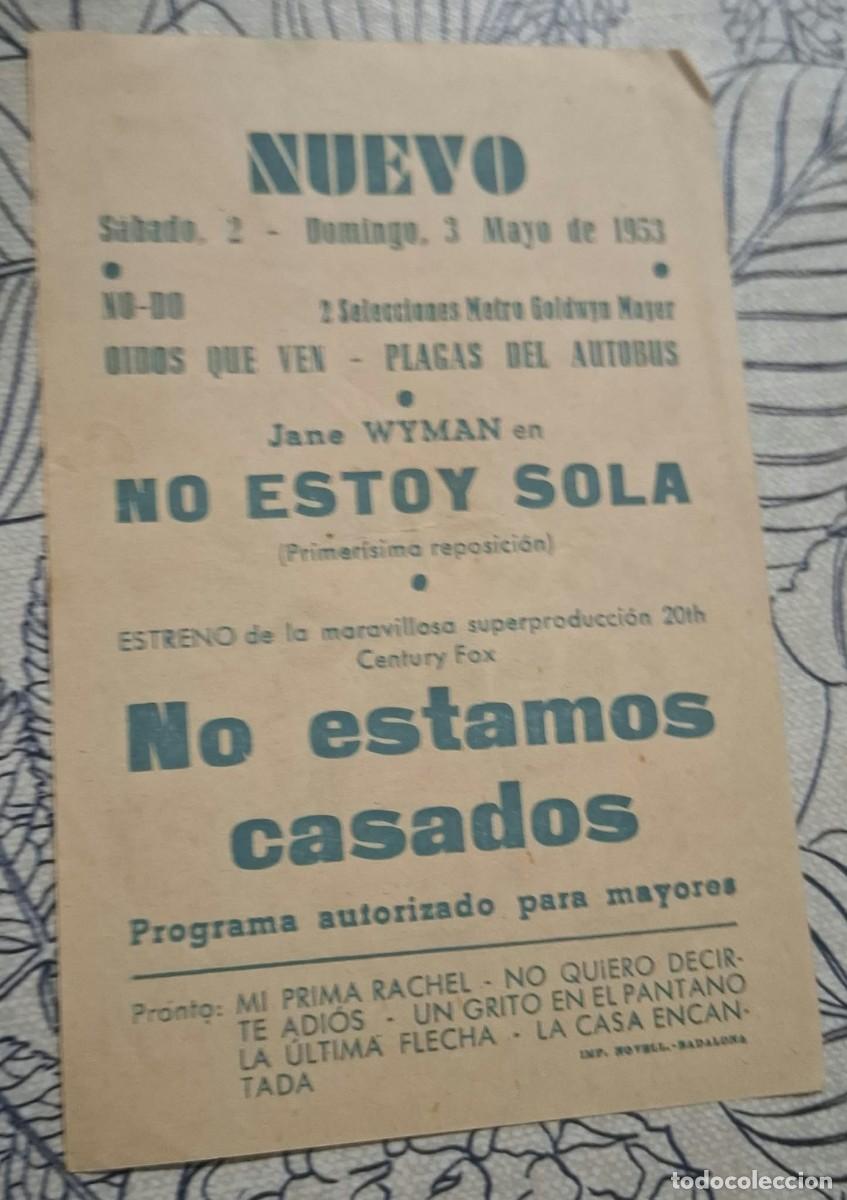 Cine: NO ESTAMOS CASADOS - PROGRAMA DE CINE - Foto 2