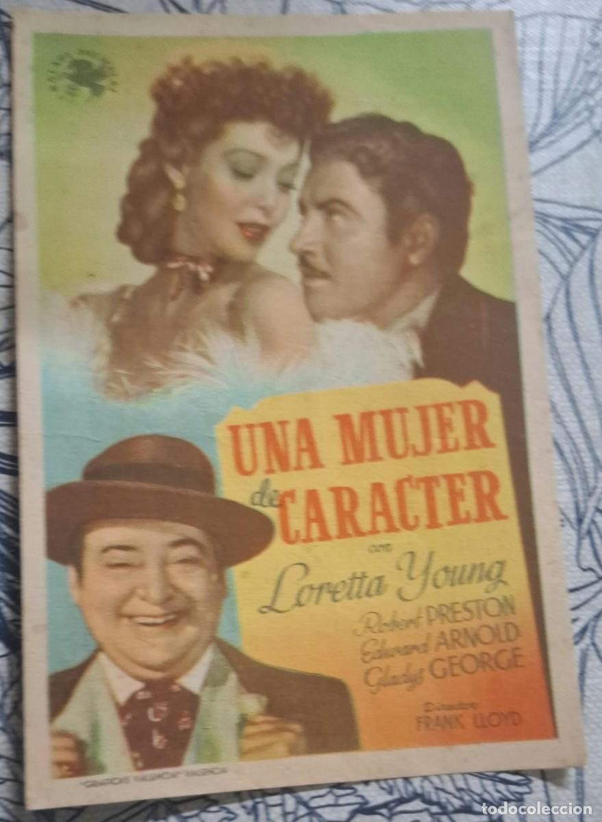 Cine: UNA MUJER DE CARACTER - PROGRAMA DE CINE