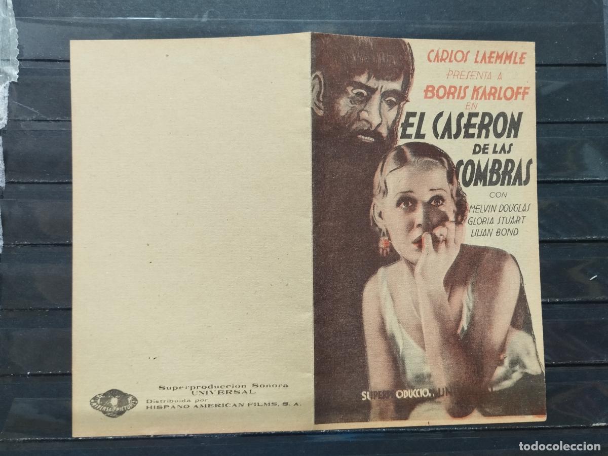 Cine: BZB PROGRAMA DE CINE. DOBLE. EL CASERON DE LAS SOMBRAS. PERFECTO. - Foto 1