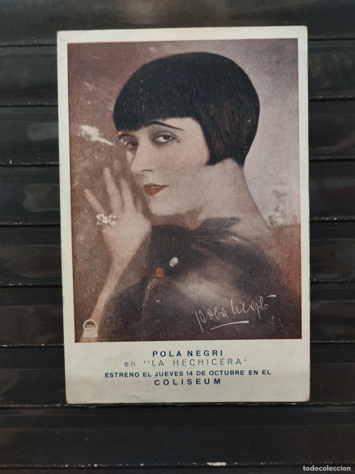 Foglietti di film di film antichi di cinema: BZB PROGRAMA DE CINE. TARJETA. LA HECHICERA. CON POLA NEGRI. AL DORSO ALGUNA MANCHITA.