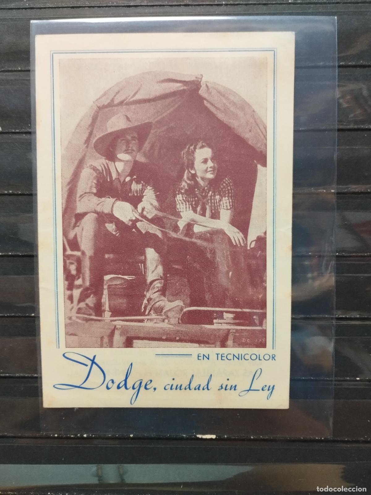 Foglietti di film di film antichi di cinema: BZB PROGRAMA DE CINE. SENCILLO. DODGE, CIUDAD SIN LEY. ALGUNA MANCHITA.