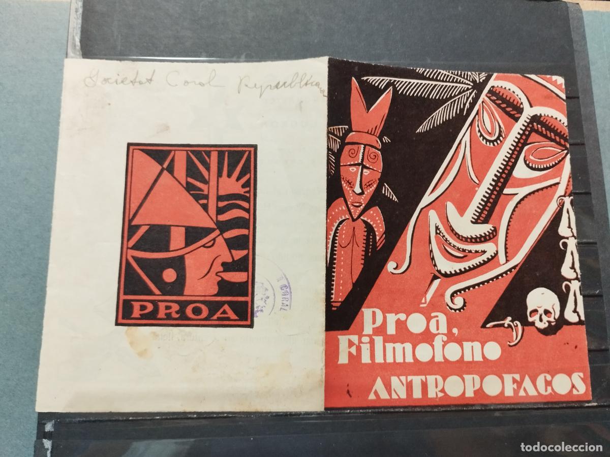 Kino: BZB PROGRAMA DE CINE. DOBLE. ANTROPOFAGOS. ESCRITO A PLUMA EN REVERSO EN PARTE SUPERIOR.