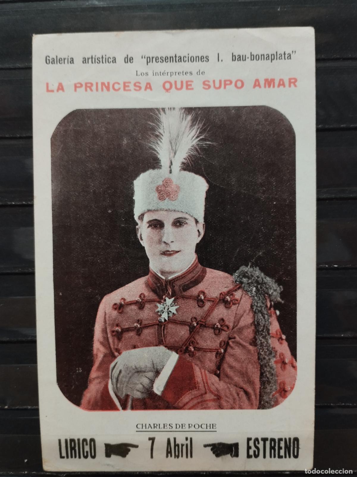 Flyers Publicitaires de Films Anciens: BZB PROGRAMA DE CINE. TARJETA. LA PRINCESA QUE SUPO AMAR. CON CHARLES DE POCHE.