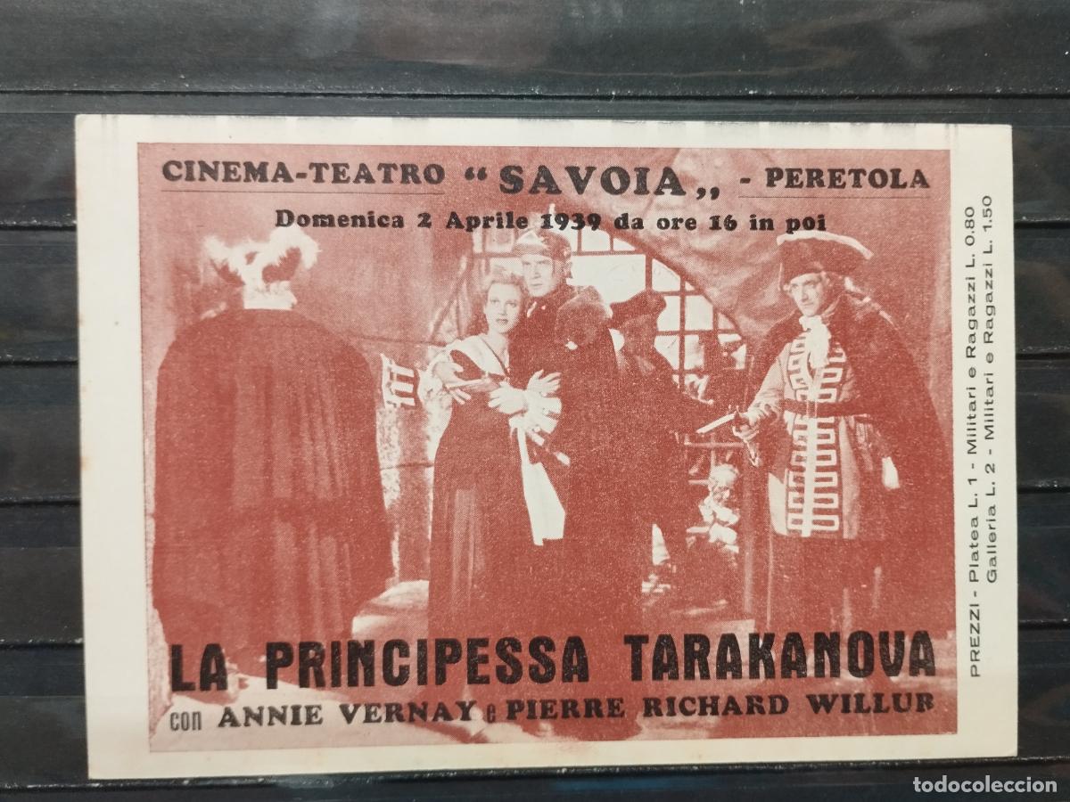 Cine: BZB PROGRAMA DE CINE. TARJETA. LA PRINCESA TARAKANOVA. CON ANNIE VERNAY. - Foto 1