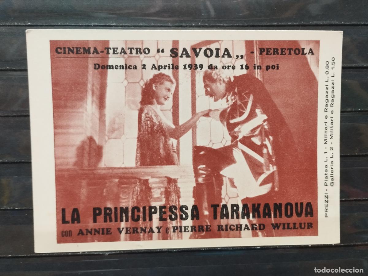 Foglietti di film di film antichi di cinema: BZB PROGRAMA DE CINE. TARJETA. LA PRINCESA TARAKANOVA. CON ANNIE VERNAY.
