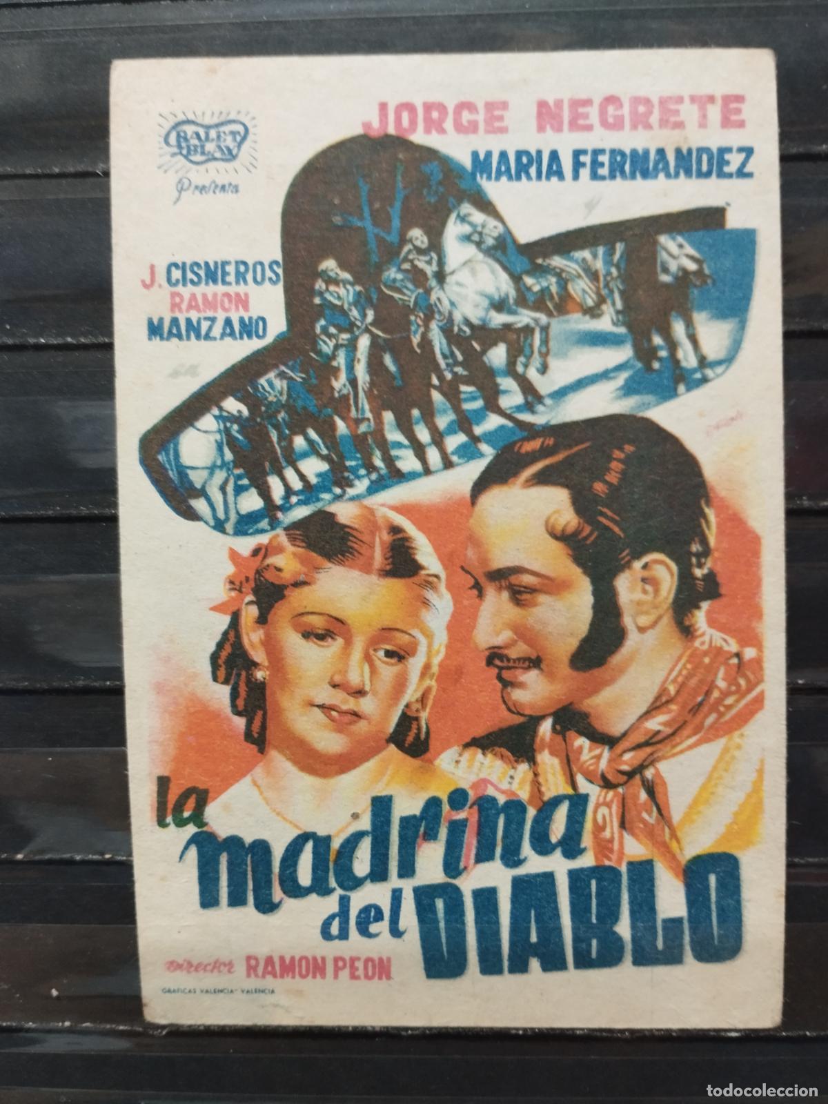 Kino: BZB PROGRAMA DE CINE. SENCILLO. LA MADRINA DEL DIABLO. CON JORGE NEGRETE, MARIA FERNANDEZ. SIN DORSO