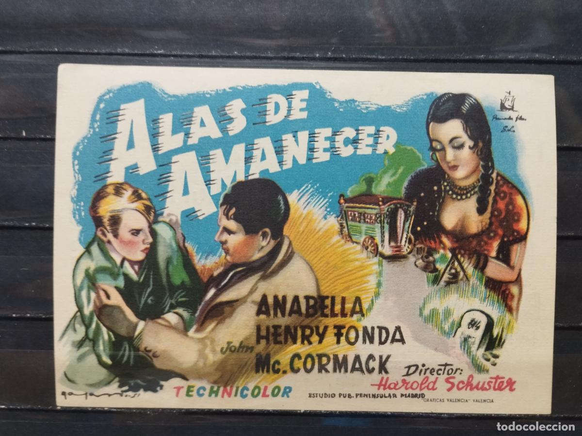 Cinema: BZB PROGRAMA DE CINE. SENCILLO. ALAS DE AMANECEER. CON HENRY FONDA Y ANABELLA