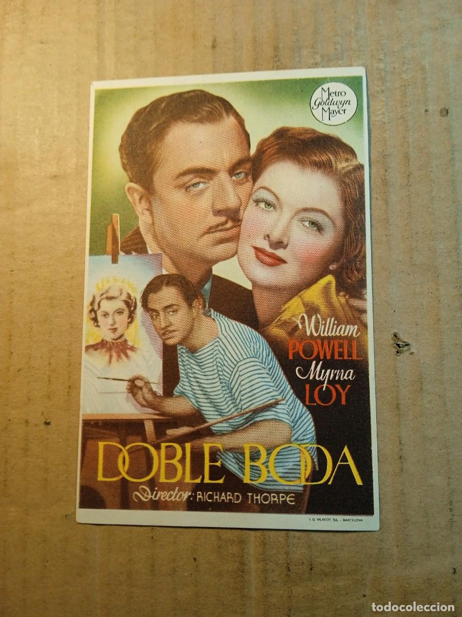  Foglietti di film di film antichi di cinema: FOLLETO DE MANO CON PUBLICIDAD DOBLE BODA