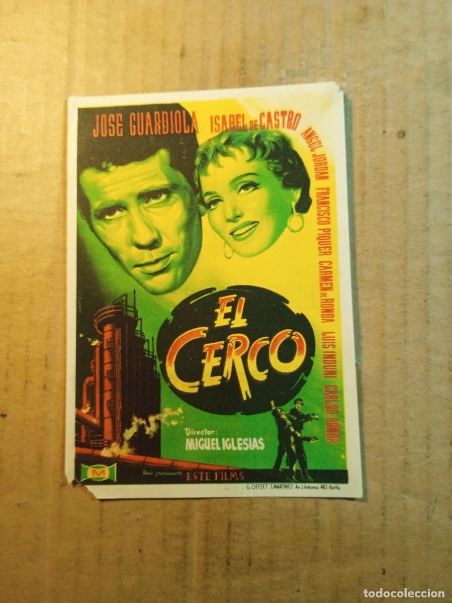  Foglietti di film di film antichi di cinema: FOLLETO DE MANO CON PUBLICIDAD EL CERCO