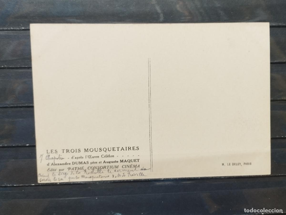 Cine: BZB PROGRAMA DE CINE. TARJETA. LOS TRES MOSQUETEROS. - Foto 2