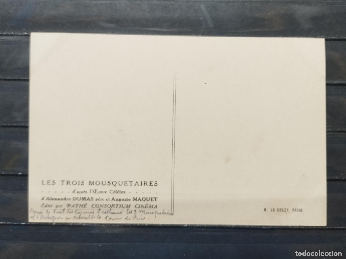 Cine: BZB PROGRAMA DE CINE. TARJETA. LOS TRES MOSQUETEROS. - Foto 2