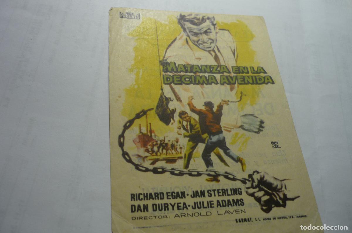 Cine: programa matanza en la decima avenida,.publicidad - Foto 1