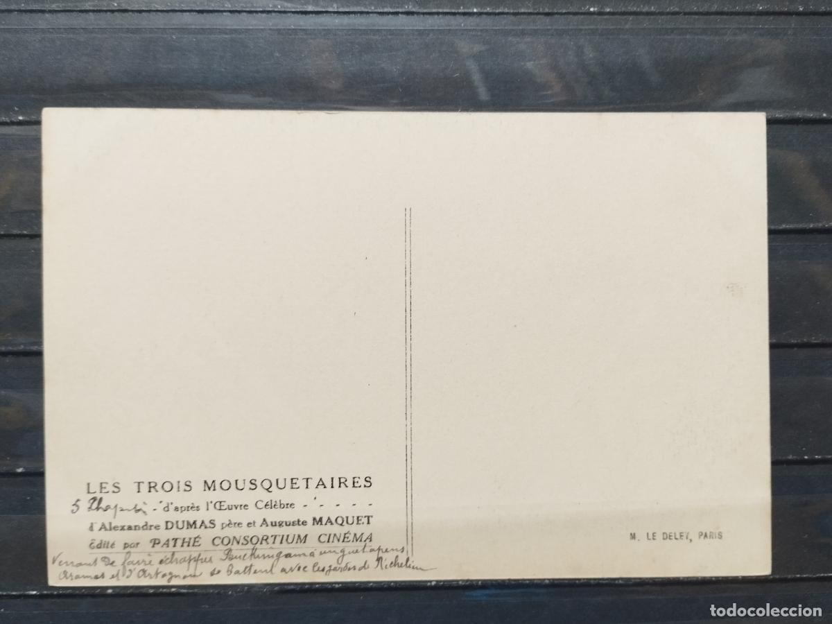 Cine: BZB PROGRAMA DE CINE. TARJETA. LOS TRES MOSQUETEROS. - Foto 2