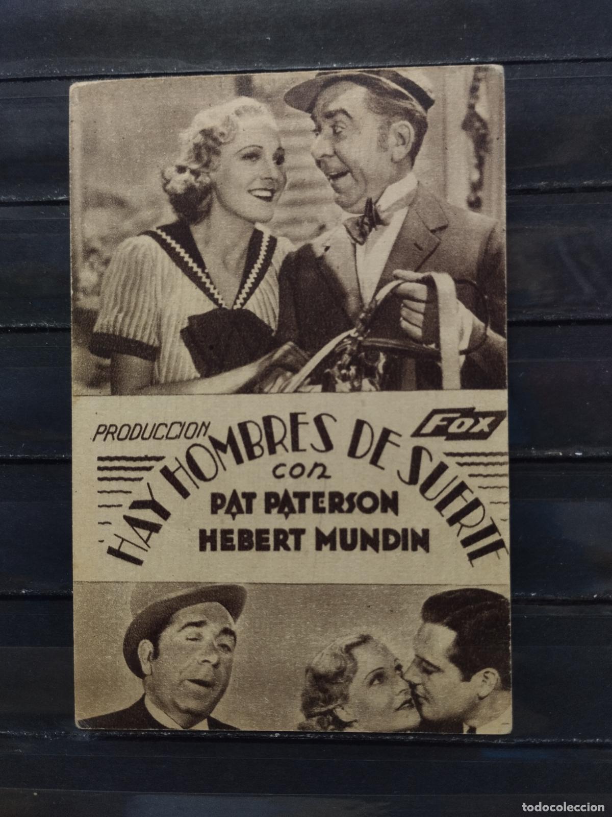 Kino: BZB PROGRAMA DE CINE. TARJETA PEQUE&Ntilde;A. HAY HOMBRES DE SUERTE. CON PAT PATERSON.