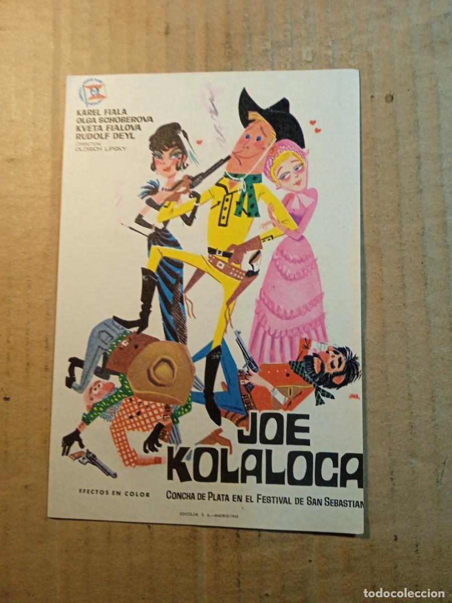  Foglietti di film di film antichi di cinema: FOLLETO DE MANO CON PUBLICIDAD JOE KOLALOCA