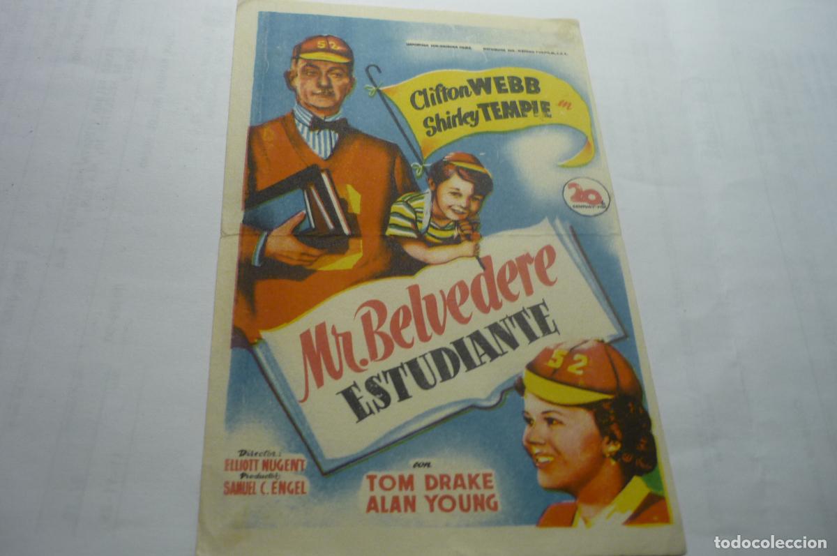 Cine: programa mr,belvedere estudiante,.clifton webb