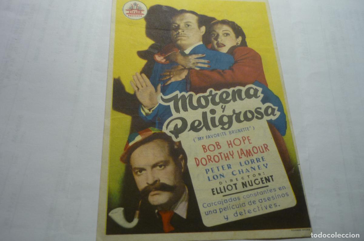 Cine: programa morena y peligrosa ,.publicidad