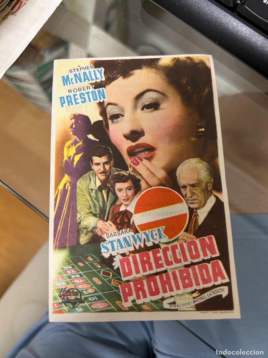 Cine: &ordm;529 direccion prohibida gran cinema coca valladolid con publicidad buen estado