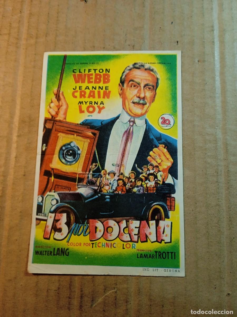  Foglietti di film di film antichi di cinema: FOLLETO DE MANO CON PUBLICIDAD 13 POR DOCENA