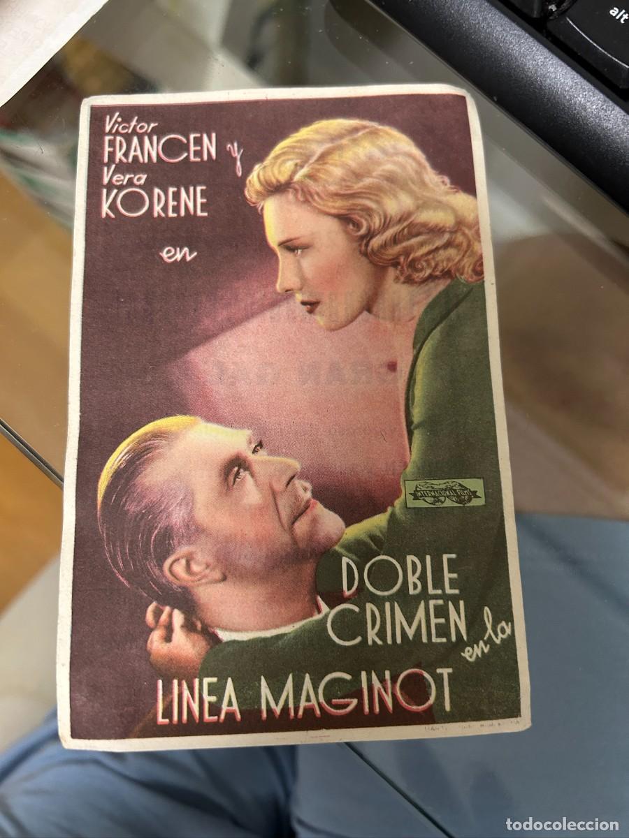 Cine: &ordm;531 doble crimen en la linea maginot teatro trueba bilbao con publicidad buen estado