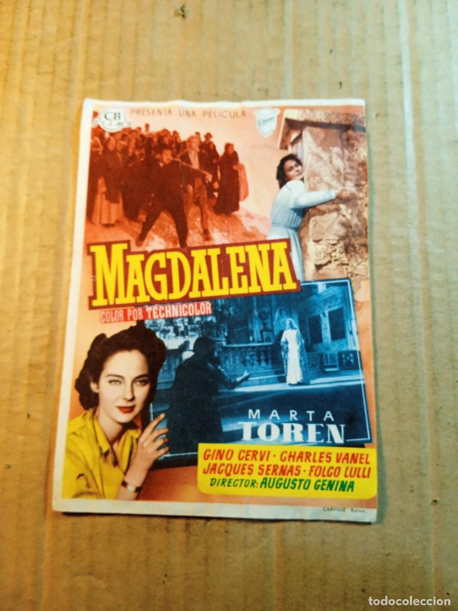 Kino: FOLLETO DE MANO CON PUBLICIDAD MAGDALENA