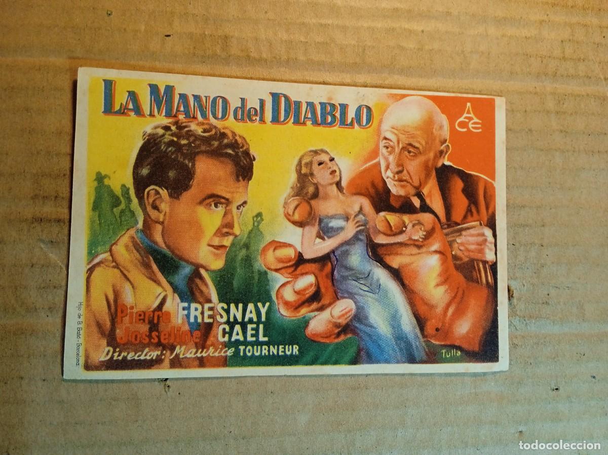 Kino: FOLLETO DE MANO CON PUBLICIDAD LA MANO DEL DIABLO