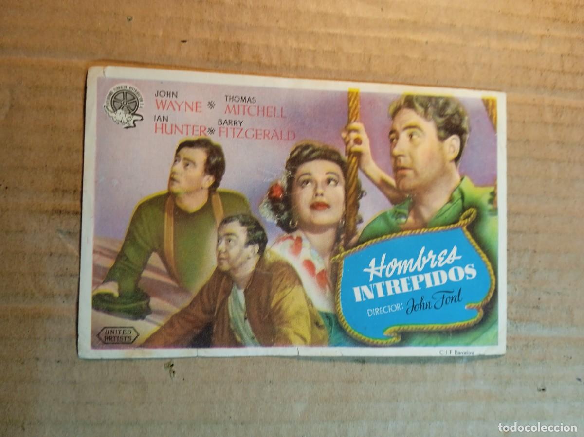  Foglietti di film di film antichi di cinema: FOLLETO DE MANO CON PUBLICIDAD HOMBRES INTREPIDOS