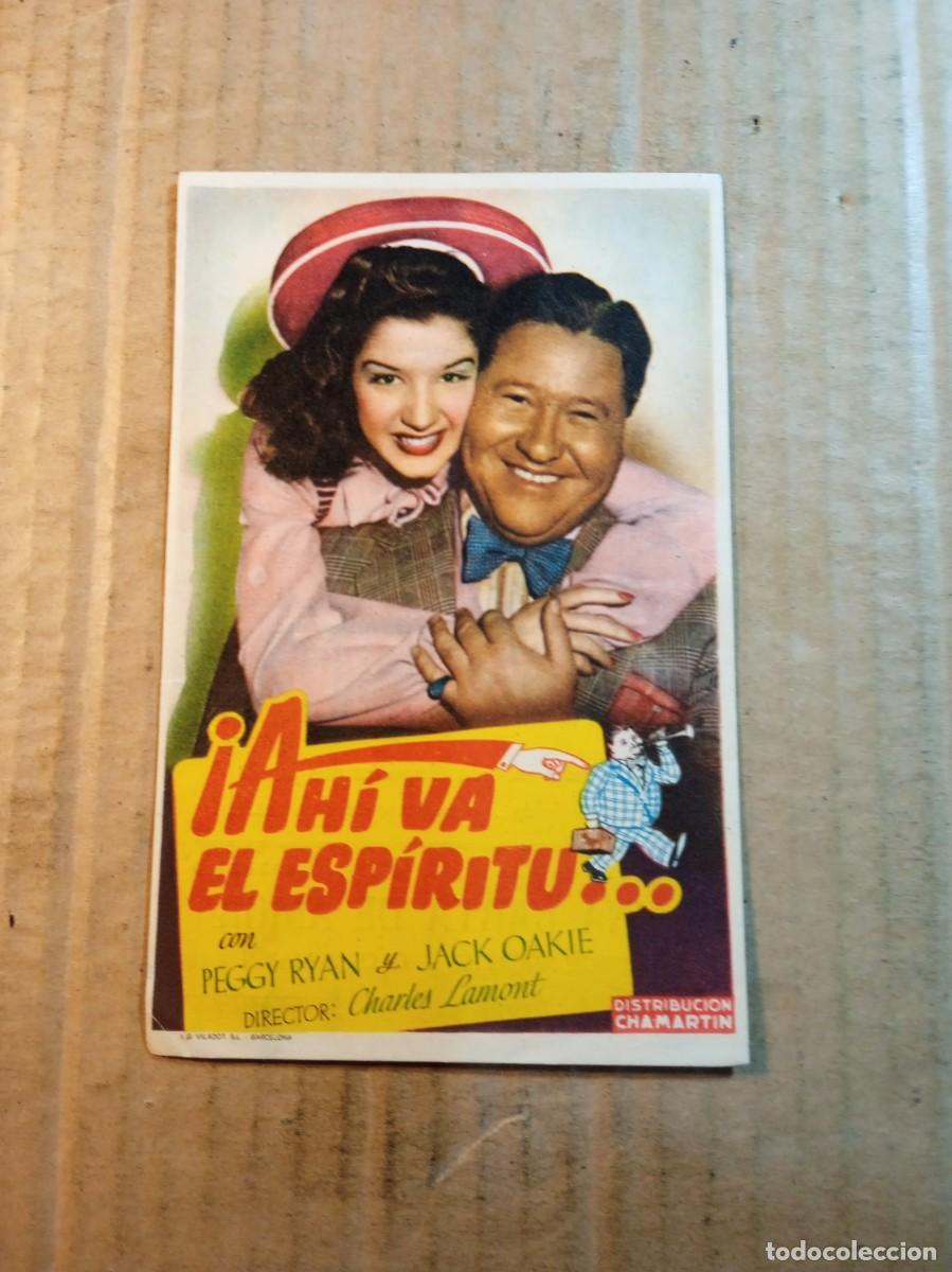  Foglietti di film di film antichi di cinema: FOLLETO DE MANO CON PUBLICIDAD AHI VA EL ESP&Iacute;RITU...