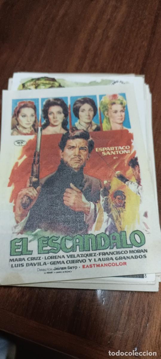 Kino: El esc&aacute;ndalo.Folleto mano