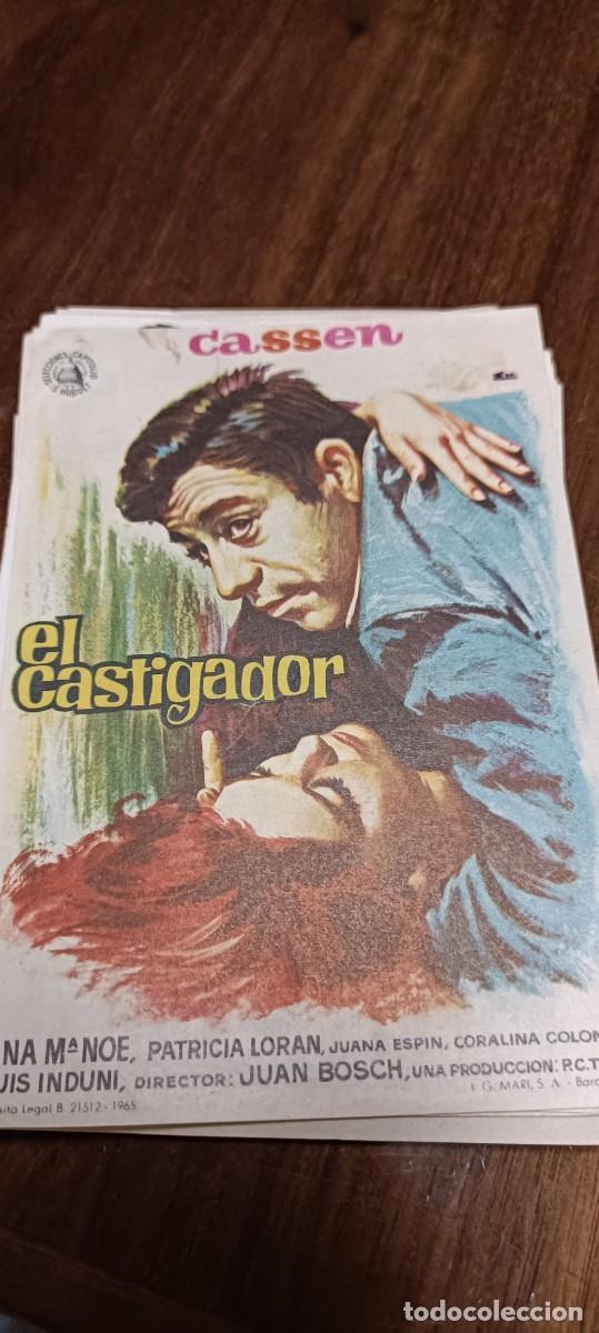  Flyers Publicitaires de films Anciens: El castigador.Folleto mano