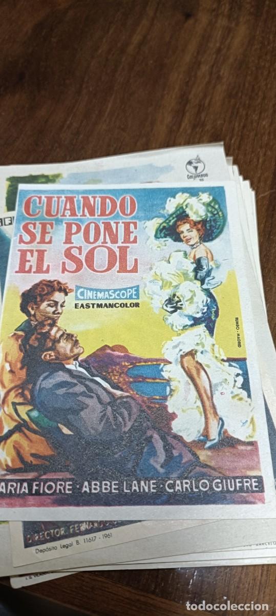 Kino: Cuando se pone el sol.Folleto mano