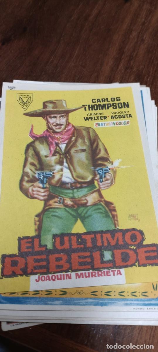 Kino: El &uacute;ltimo rebelde.Folleto mano