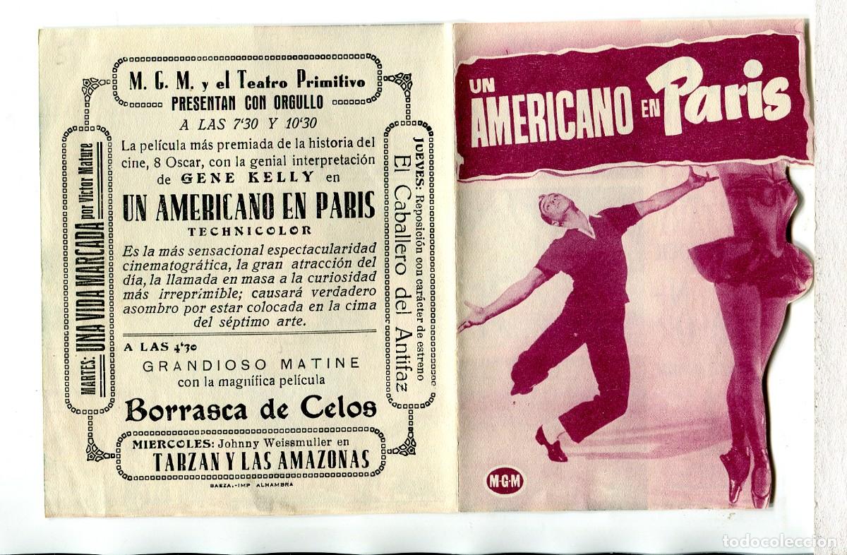 Cine: UN AMERICANO EN PARIS, con Gene Kelly.