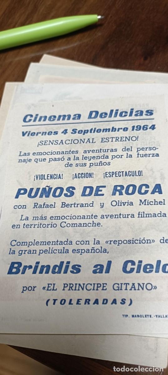 Cine: Pu&ntilde;os de roca.Folleto mano - Foto 2