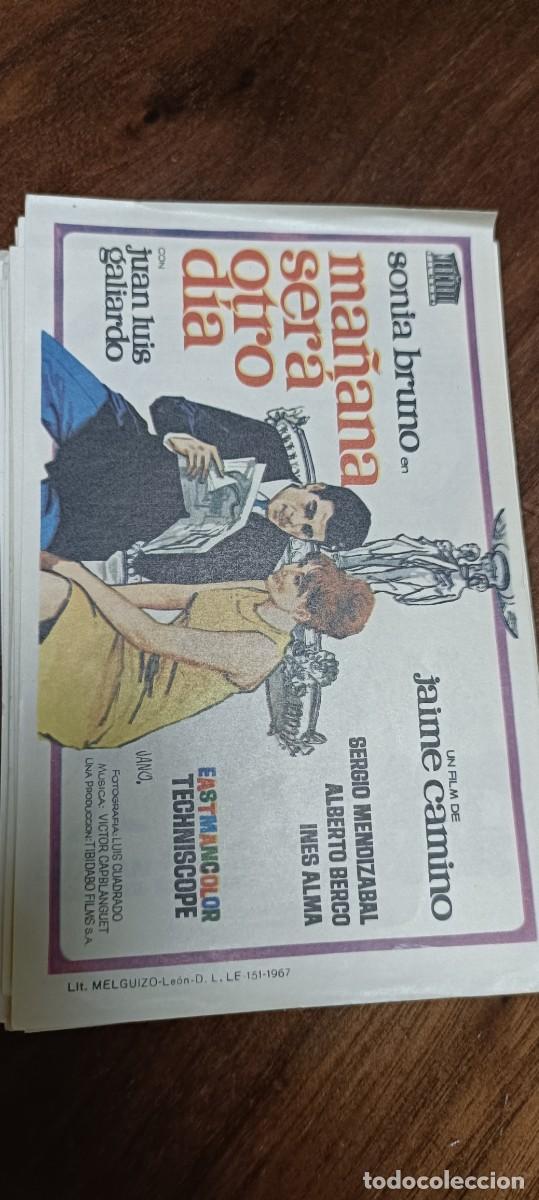  Foglietti di film di film antichi di cinema: Ma&ntilde;ana ser&aacute; otro dia.Folleto mano