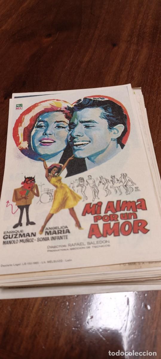  Foglietti di film di film antichi di cinema: Mi alma por un amor.Folleto mano