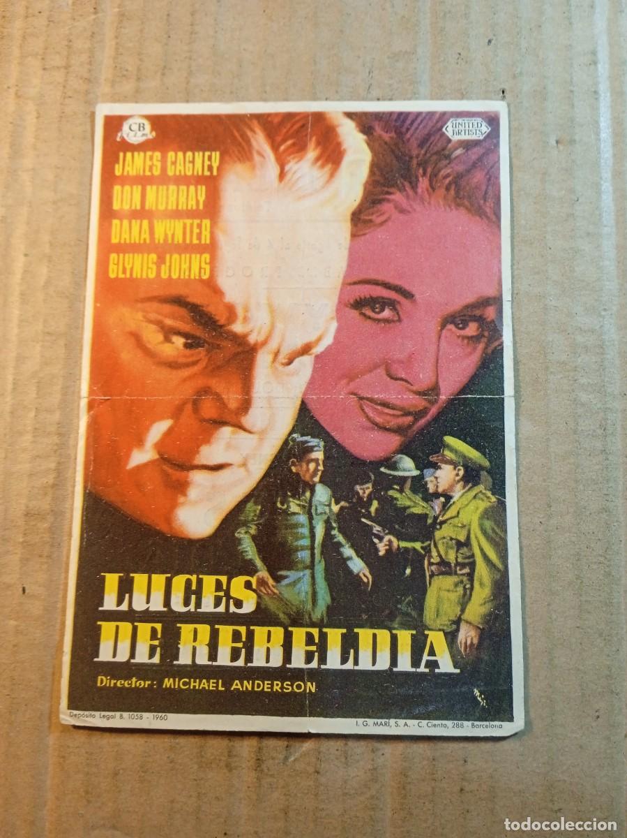 Kino: FOLLETO DE MANO CON PUBLICIDAD LUCES DE REBELD&Iacute;A