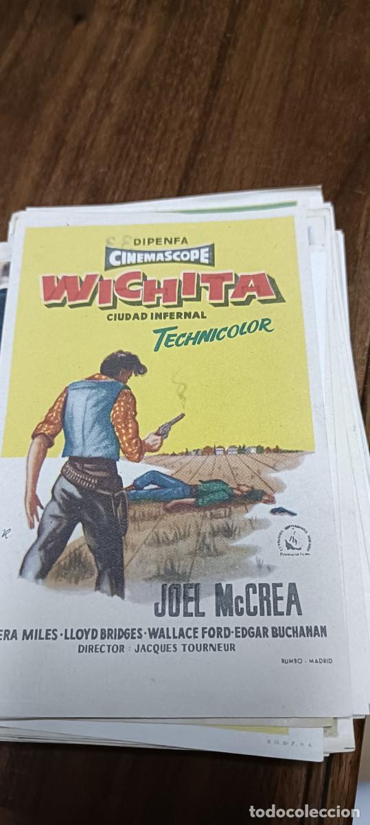 Folhetos de m&atilde;o de filmes antigos de cinema: Wichita .Folleto mano