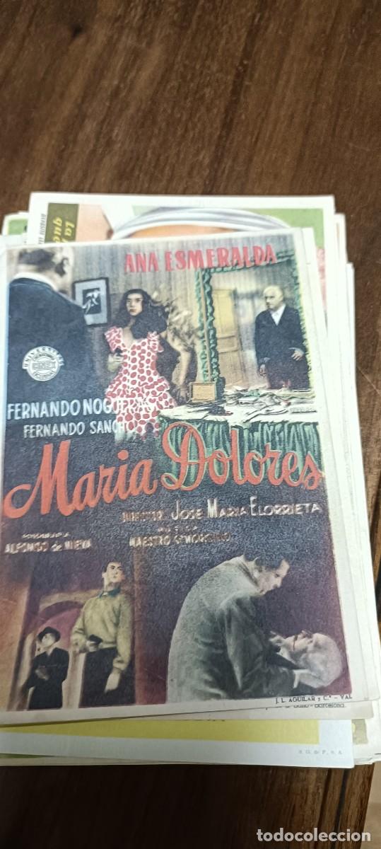  Foglietti di film di film antichi di cinema: Maria Dolores.Folleto mano
