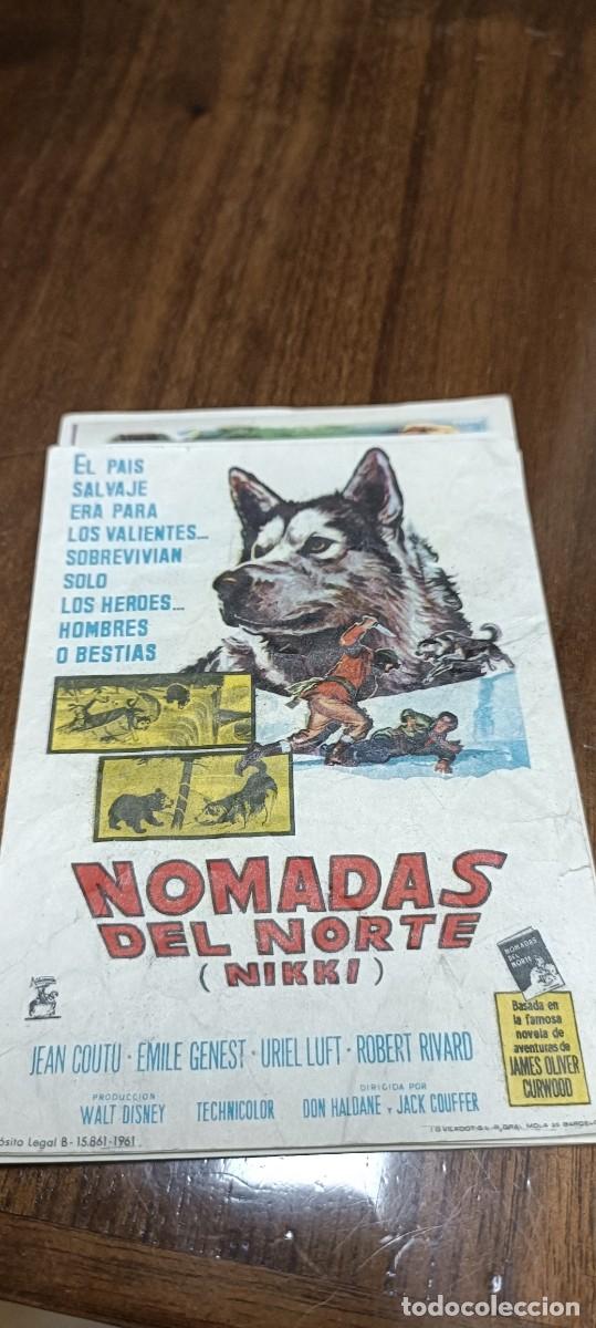  Foglietti di film di film antichi di cinema: N&oacute;madas del norte.Folleto mano