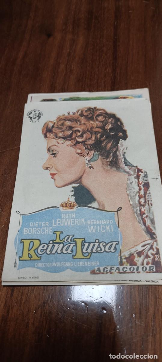 Kino: La reina Mar&iacute;a Luisa.Folleto mano
