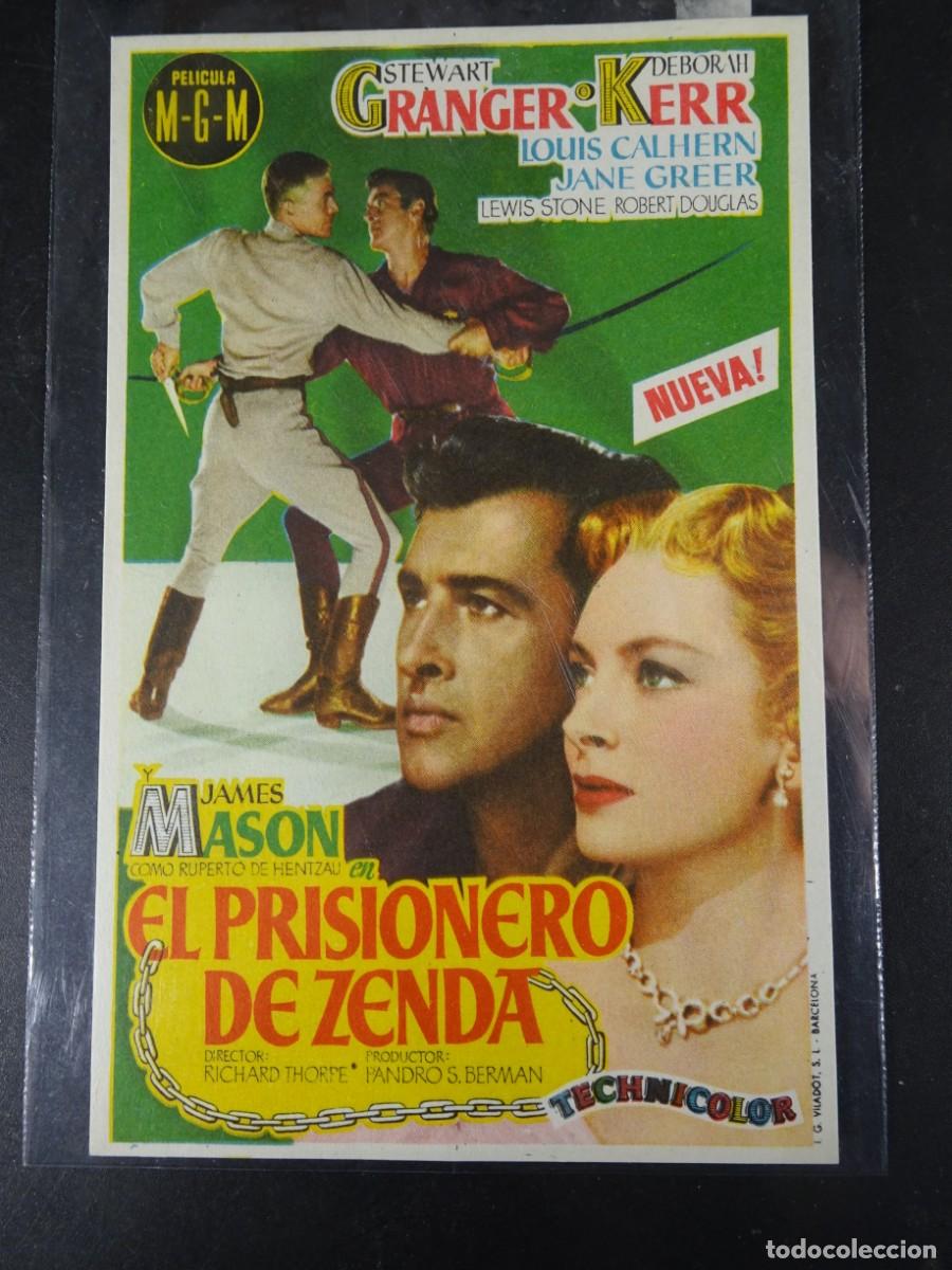 Kino: ANTIGUO PROGRAMA DE MANO, EL PRISIONERO DE ZENDA, VER FOTOS