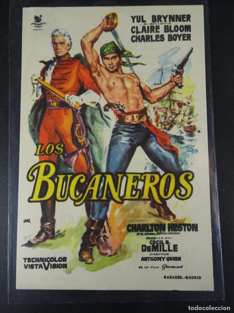  Foglietti di film di film antichi di cinema: ANTIGUO PROGRAMA DE MANO, LOS BUCANEROS, VER FOTOS