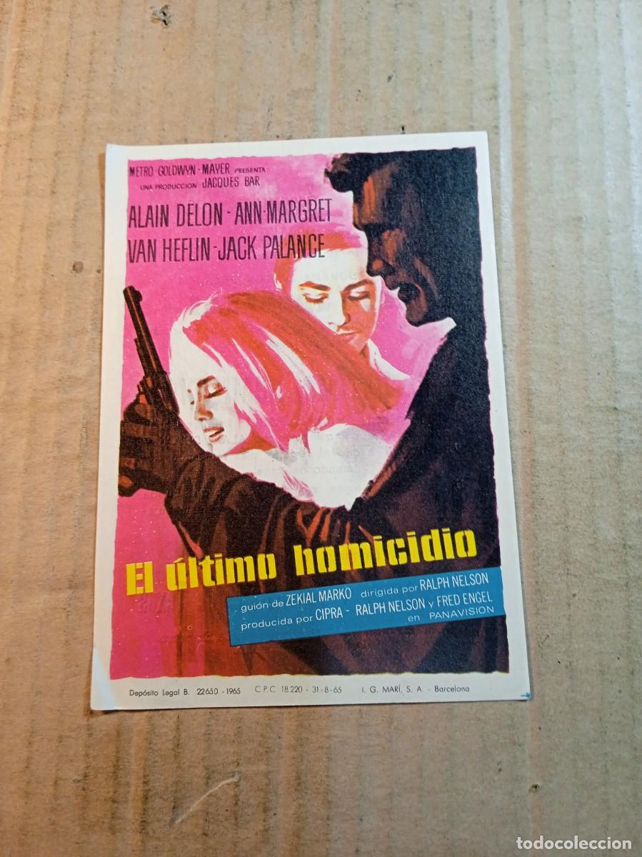  Flyers Publicitaires de films Anciens: FOLLETO DE MANO CON PUBLICIDAD EL ULTIMO HOMICIDIO