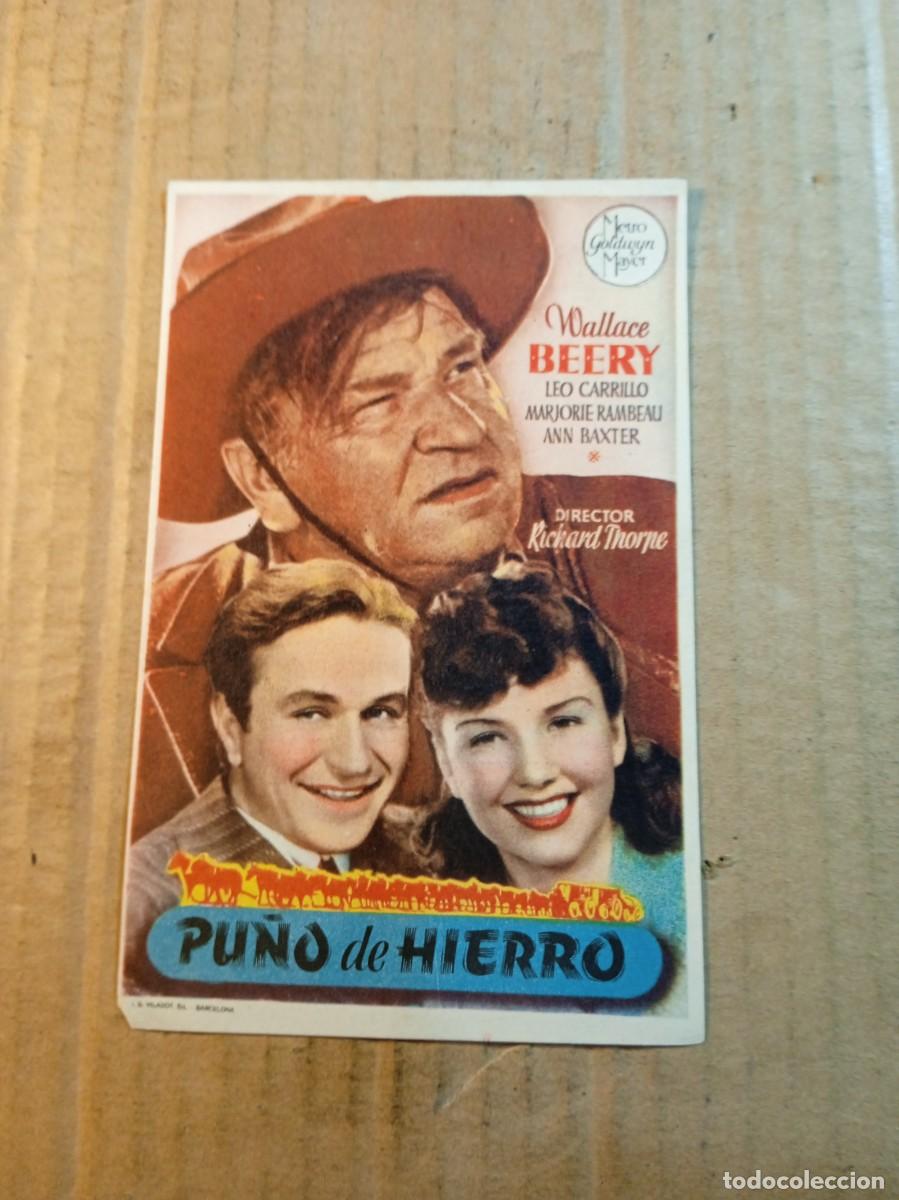  Flyers Publicitaires de films Anciens: FOLLETO DE MANO CON PUBLICIDAD PU&Ntilde;O DE HIERRO